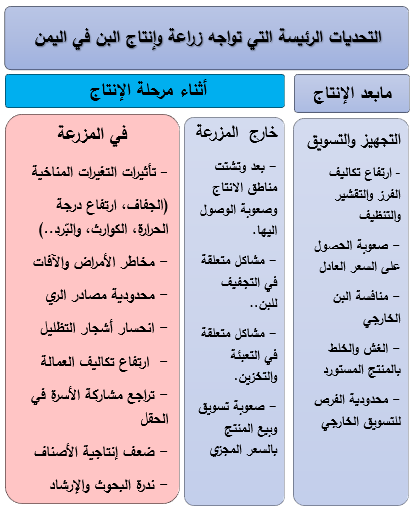 اهم التحديات التي تواجه زراعة وإنتاج البن في اليمن 